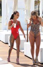 CHANTELLE CONNELLY and LOIS MOLLOY in Swimsuits at a Pool in Marbella 05/08/2018