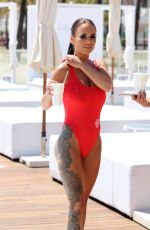 CHANTELLE CONNELLY and LOIS MOLLOY in Swimsuits at a Pool in Marbella 05/08/2018