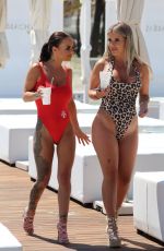 CHANTELLE CONNELLY and LOIS MOLLOY in Swimsuits at a Pool in Marbella 05/08/2018