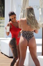 CHANTELLE CONNELLY and LOIS MOLLOY in Swimsuits at a Pool in Marbella 05/08/2018