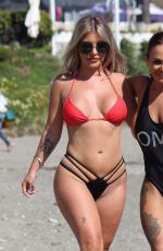CHANTELLE CONNELLY and LOIS MOLLY on the Beach in Marbella 05/10/2018