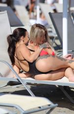 CHANTELLE CONNELLY and LOIS MOLLY on the Beach in Marbella 05/10/2018