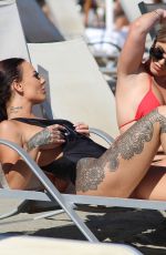 CHANTELLE CONNELLY and LOIS MOLLY on the Beach in Marbella 05/10/2018