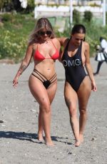 CHANTELLE CONNELLY and LOIS MOLLY on the Beach in Marbella 05/10/2018