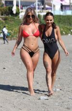 CHANTELLE CONNELLY and LOIS MOLLY on the Beach in Marbella 05/10/2018