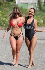 CHANTELLE CONNELLY and LOIS MOLLY on the Beach in Marbella 05/10/2018