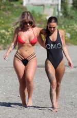 CHANTELLE CONNELLY and LOIS MOLLY on the Beach in Marbella 05/10/2018