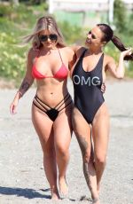 CHANTELLE CONNELLY and LOIS MOLLY on the Beach in Marbella 05/10/2018