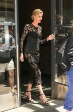 CHARLIZE THERON Arrives at Her Hotel in New York 05/03/2018