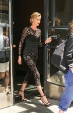 CHARLIZE THERON Arrives at Her Hotel in New York 05/03/2018