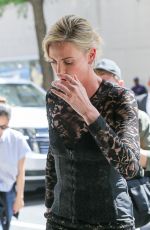 CHARLIZE THERON Arrives at Her Hotel in New York 05/03/2018