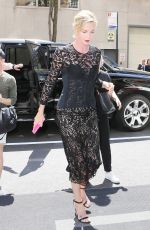 CHARLIZE THERON Arrives at Her Hotel in New York 05/03/2018