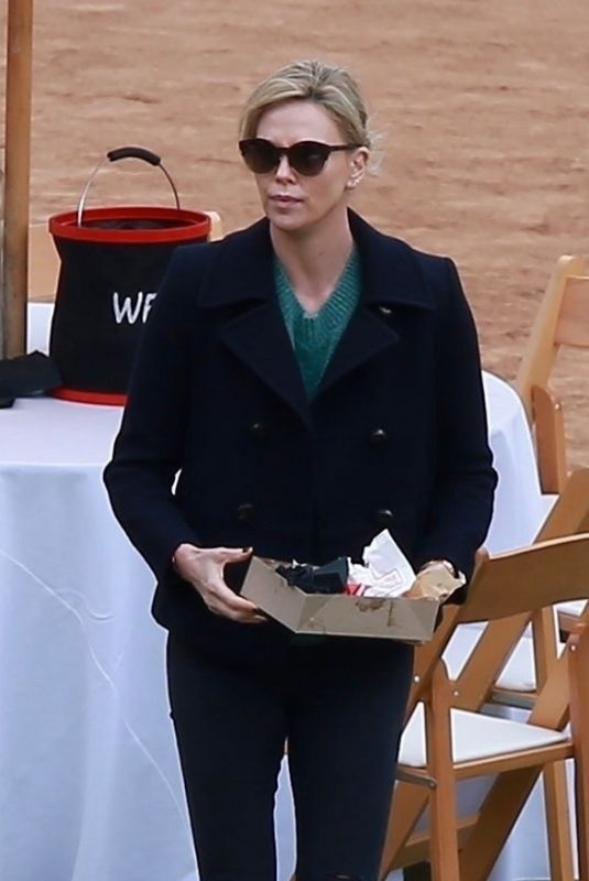 CHARLIZE THERON at a School Event in Studio City 05/12/2018