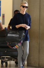 CHARLIZE THERON at Los Angeles International Airport 05/30/2018