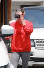 CHARLIZE THERON Leaves a Hair Salon in Los Angeles 05/08/2018