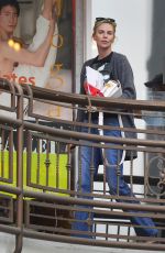 CHARLIZE THERON Leaves a Sushi Restaurant in Los Angeles 05/11/2018