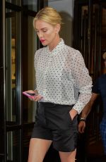 CHARLIZE THERON Leaves Her Hotel in New York 05/04/2018