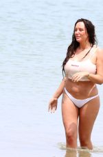 CHARLOTTE CROSBY in Bikini at a Beach in St Lucia 05/16/2018