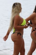 CHARLOTTE CROSBY in Bikini on the Beach in St Lucia 05/16/2018