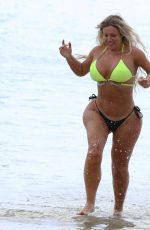 CHARLOTTE CROSBY in Bikini on the Beach in St Lucia 05/16/2018