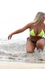 CHARLOTTE CROSBY in Bikini on the Beach in St Lucia 05/16/2018