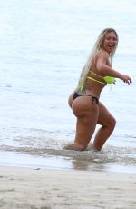 CHARLOTTE CROSBY in Bikini on the Beach in St Lucia 05/16/2018