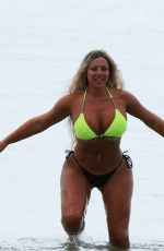 CHARLOTTE CROSBY in Bikini on the Beach in St Lucia 05/16/2018