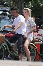 CHARLOTTE MCKINNEY and IRELAND BALDWIN Out in Malibu 05/05/2018