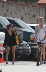 CHARLOTTE MCKINNEY and IRELAND BALDWIN Out in Malibu 05/05/2018