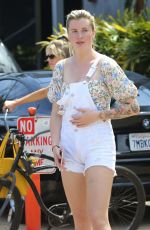 CHARLOTTE MCKINNEY and IRELAND BALDWIN Out in Malibu 05/05/2018