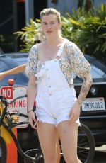 CHARLOTTE MCKINNEY and IRELAND BALDWIN Out in Malibu 05/05/2018