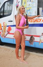 CHLOE CROWHURST Eat a Long Chocolate Covered Ice Cream in Cyprus 04/19/2018
