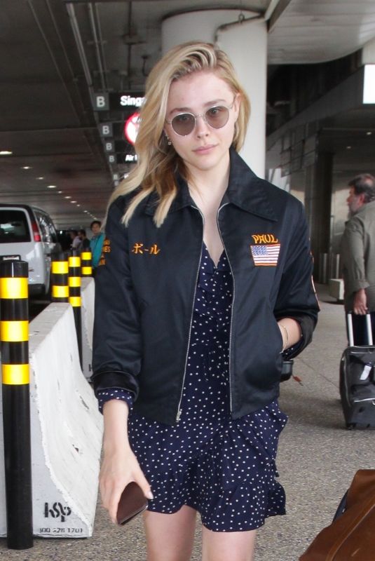 CHLOE MORETZ at LAX Airport in Los Angeles 05/20/2018