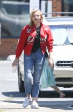 CHLOE MORETZ Out in Her Hometown in Rome 04/30/2018