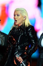 CHRISTINA AGUILERA Performs at Formula 1 World Championship in Azerbaijan 04/18/2018