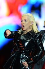 CHRISTINA AGUILERA Performs at Formula 1 World Championship in Azerbaijan 04/18/2018