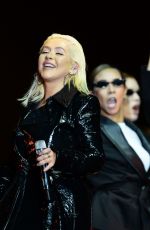 CHRISTINA AGUILERA Performs at Formula 1 World Championship in Azerbaijan 04/18/2018