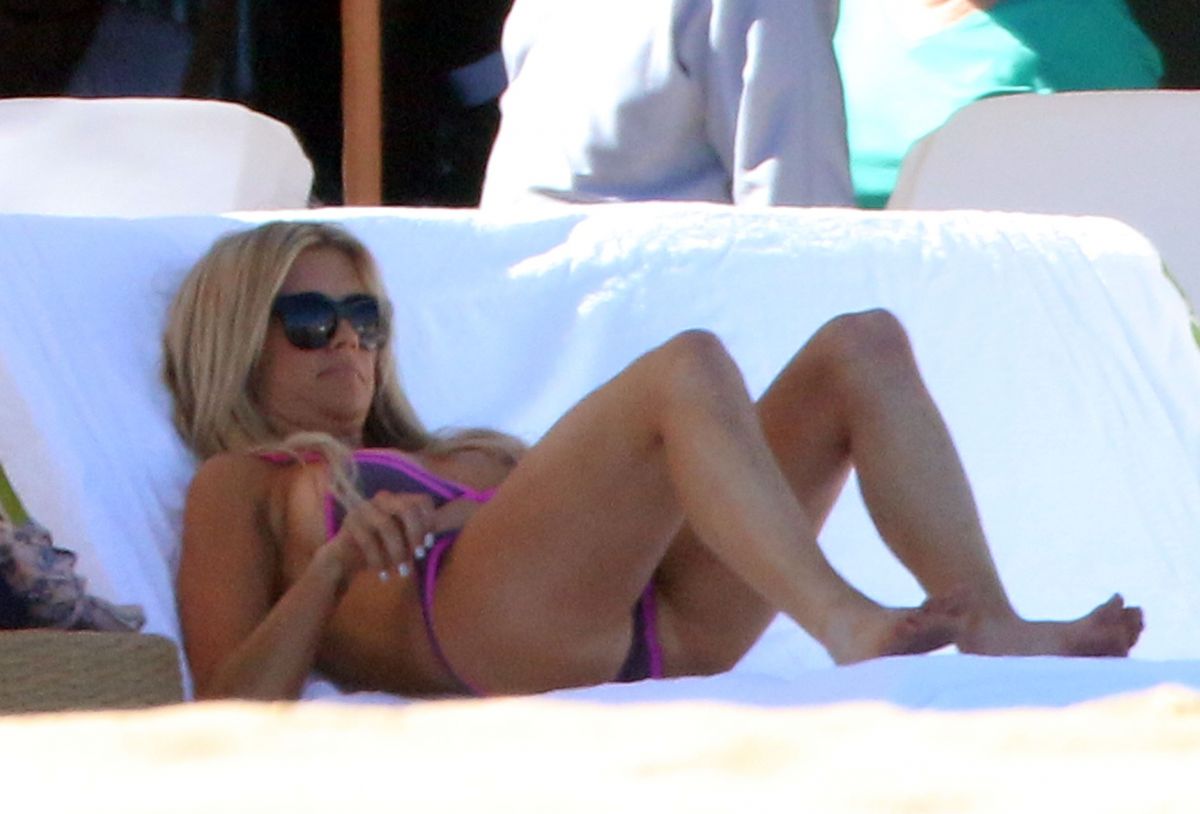 CHRISTINA EL MOUSSA in Bikini at a Pool in Los Cabos 05/10/2018.