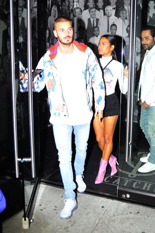 CHRISTINA MILIAN and Matt Pokora at Catch LA in West Hollywood 05/27/2018