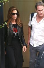 CINDY CRAWFORD and Rande Gerber Leaves Their Hotel in New York 05/09/2018