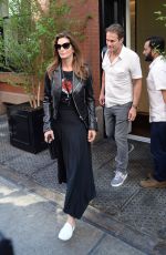 CINDY CRAWFORD and Rande Gerber Leaves Their Hotel in New York 05/09/2018