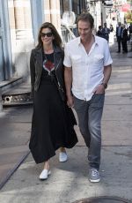 CINDY CRAWFORD and Rande Gerber Leaves Their Hotel in New York 05/09/2018