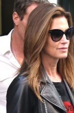 CINDY CRAWFORD and Rande Gerber Leaves Their Hotel in New York 05/09/2018