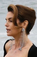 CINDY CRAWFORD on the Set of a Photoshoot at a Beach in Malibu 05/24/2018