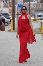 CINDY CRAWFORD on the Set of a Photoshoot at a Beach in Malibu 05/24/2018