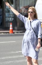 CLAIRE DANES Hailing a Cab in New York 05/02/2018