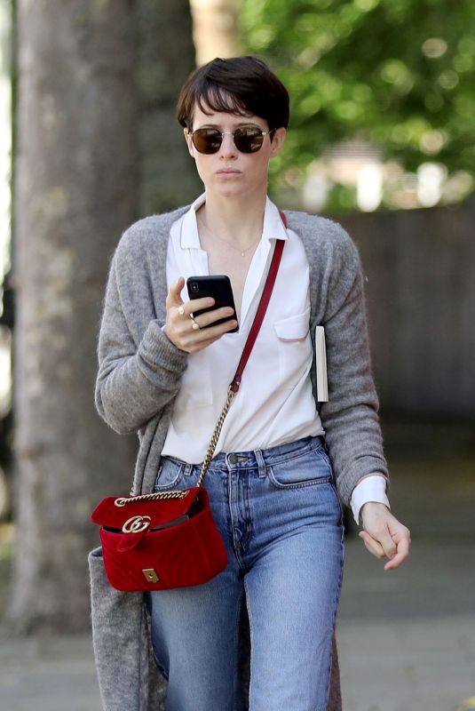 CLAIRE FOY Out and About in London 05/17/2018