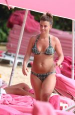 COLEEN ROONEY in Bikini at a Beach in Barbados 05/20/2018
