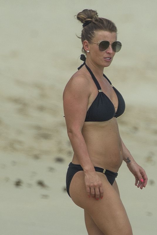 COLEEN ROONEY in Bikini at a Beach in Barbados 05/21/2018