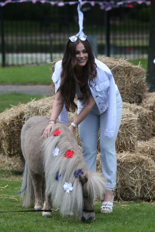 COURTNEY GREEN on the Set of The Only Way is Essex at Colchester Castle 05/10/2018